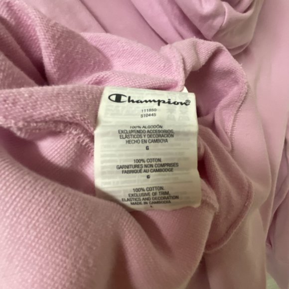 Champion Cropped Hoodie Size Large - Picture 5 of 5
